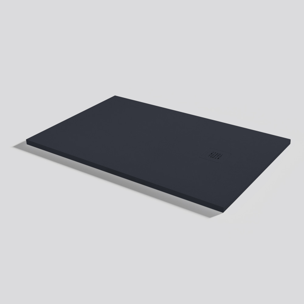 Plato de ducha Base Nude Negro Rectangular 120x80