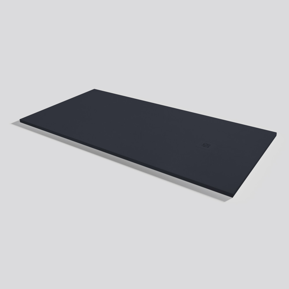 Plato de ducha Base Nude Negro Rectangular 200x100