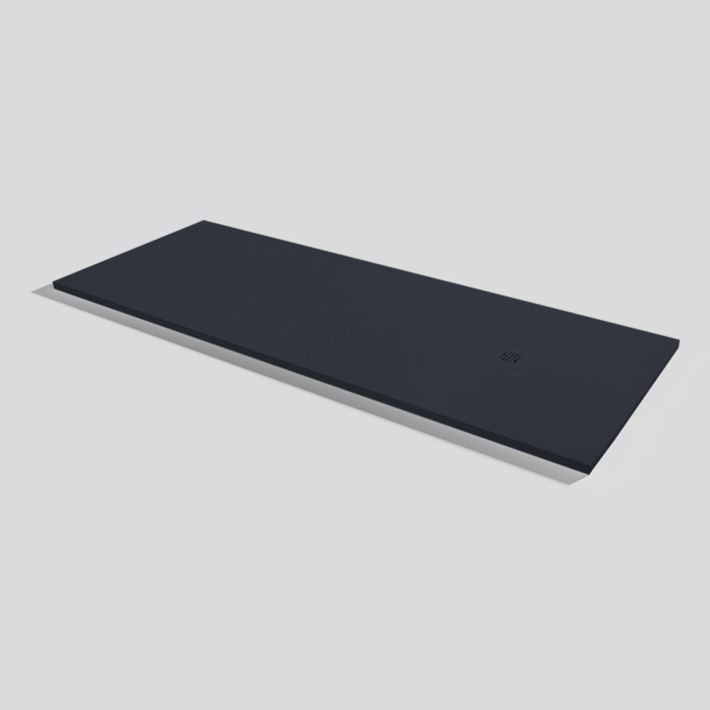 Plato de ducha Base Nude Negro Rectangular 200x80