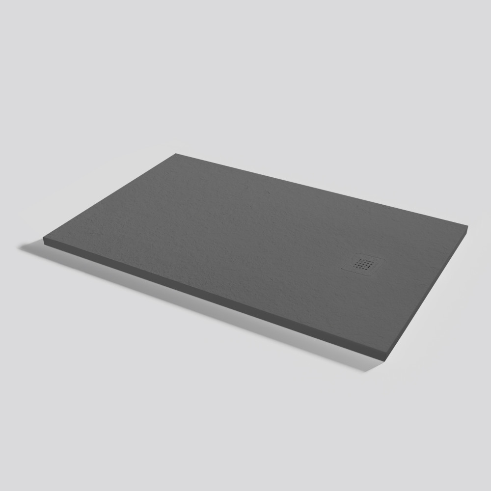 Plato de ducha Base Slate Acier Rectangular 130x80