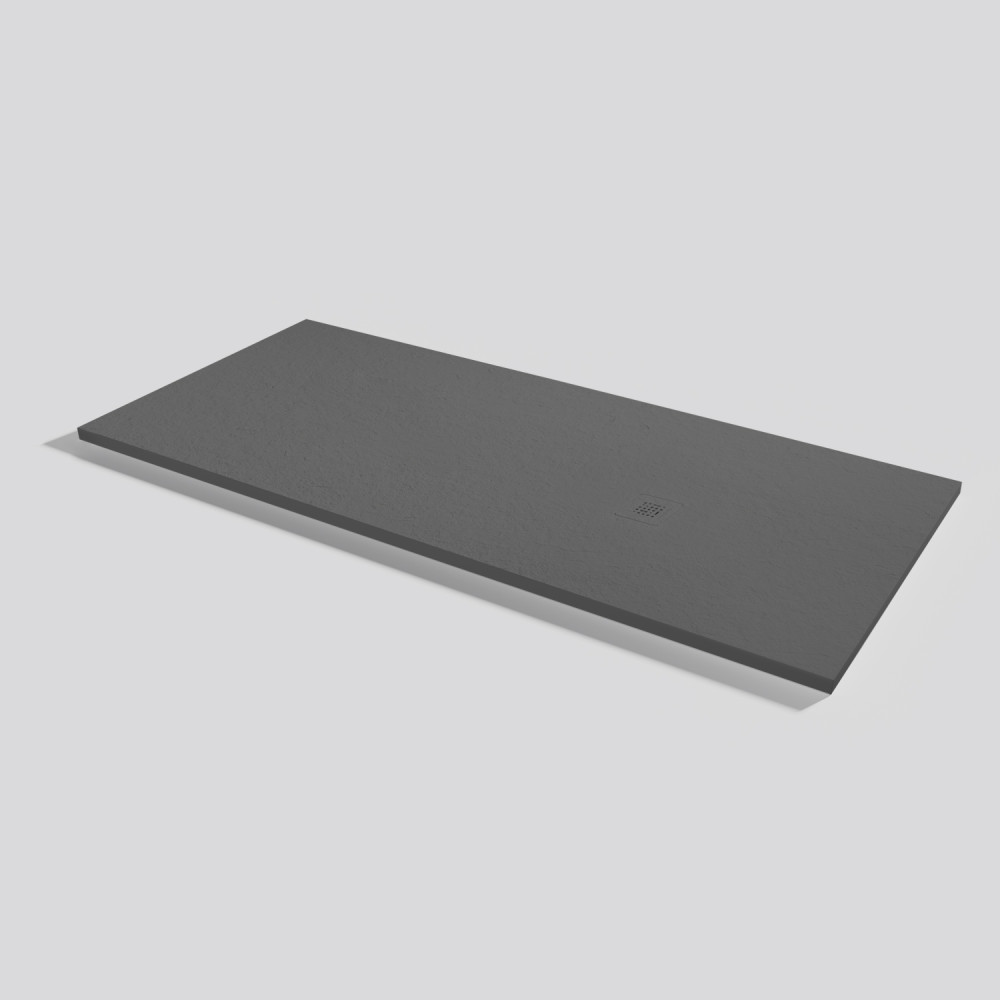 Shower tray Base Slate Acier Rectangular 180x80