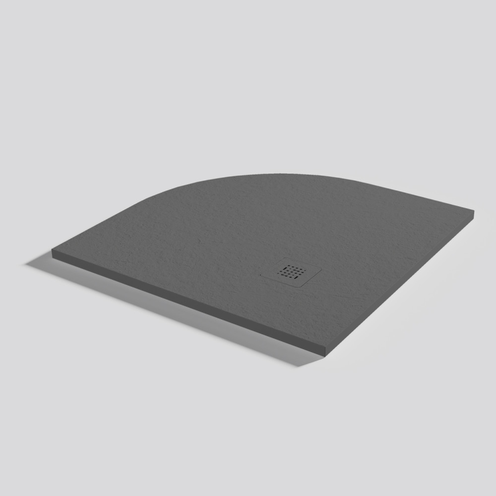 Plato de ducha Base Slate Acier Angular 90x90