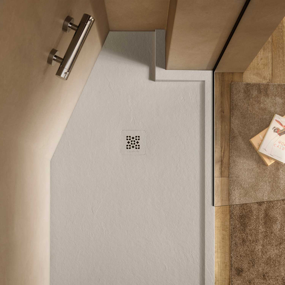 Plato de ducha Base Slate Blanco Rectangular 140x80