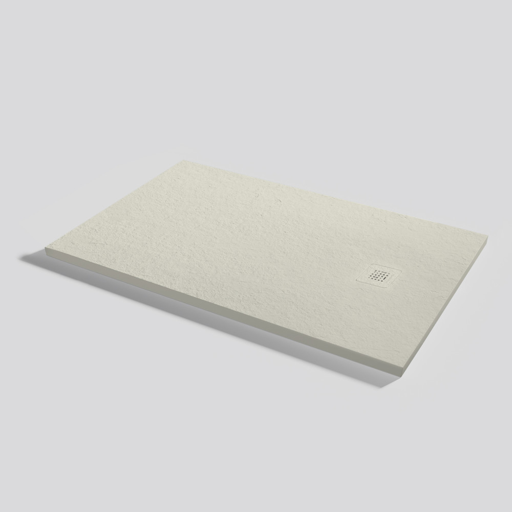 Shower tray Base Slate Beige Rectangular 130x80