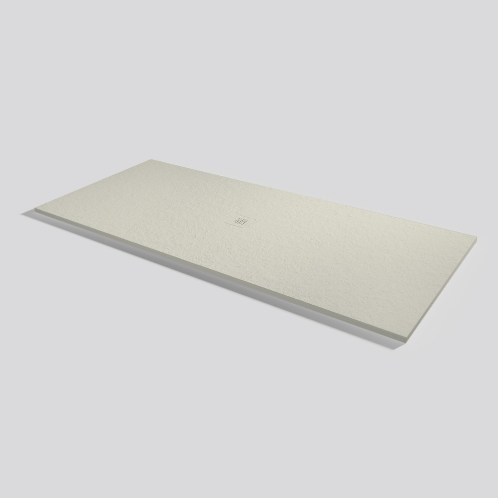 Shower tray Base Slate Beige Rectangular 220x100