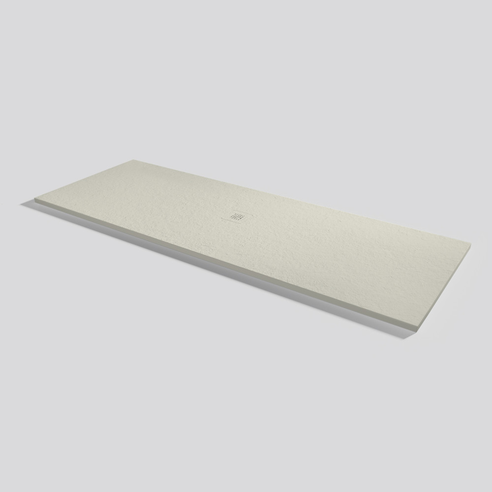 Shower tray Base Slate Beige Rectangular 220x80