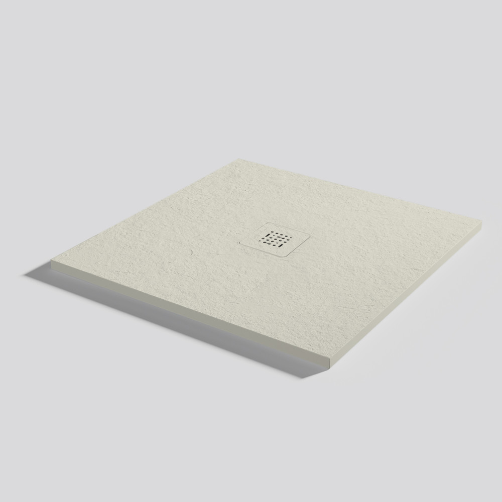 Shower tray Base Slate Beige Square 80x80