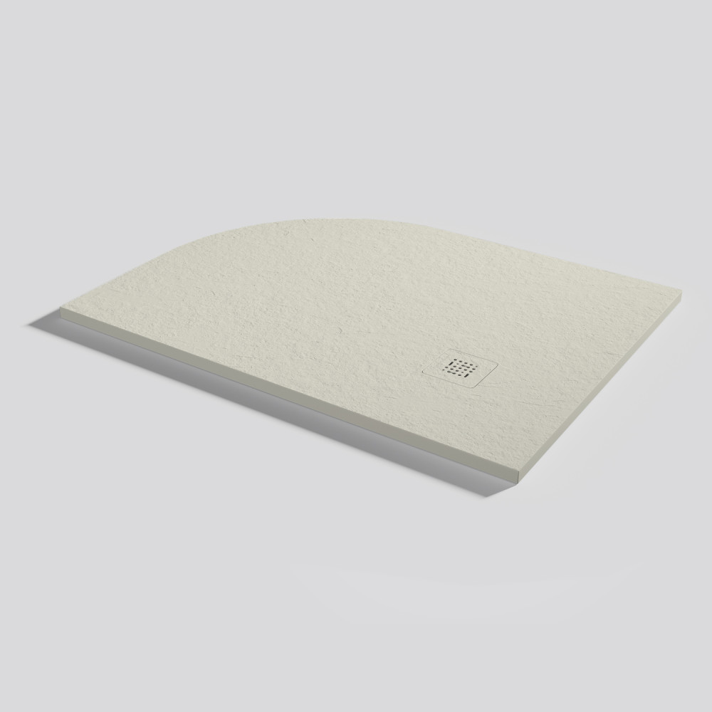 Shower tray Base Slate Beige Angular 120x90