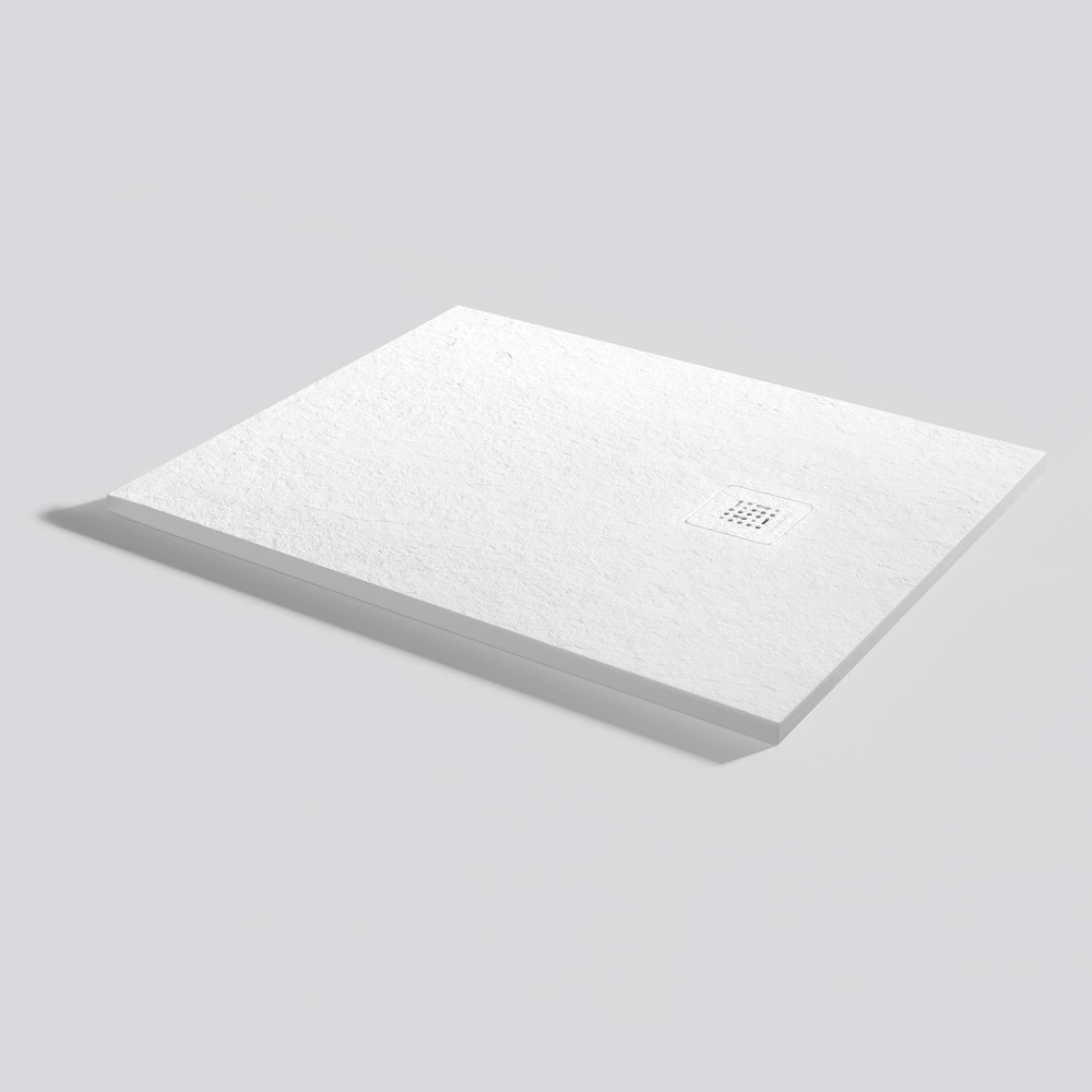 Plato de ducha Base Slate Blanco Rectangular 100x80