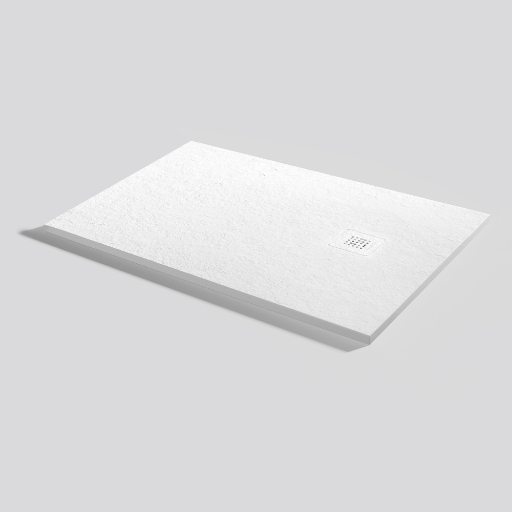 Plato de ducha Base Slate Blanco Rectangular 110x80