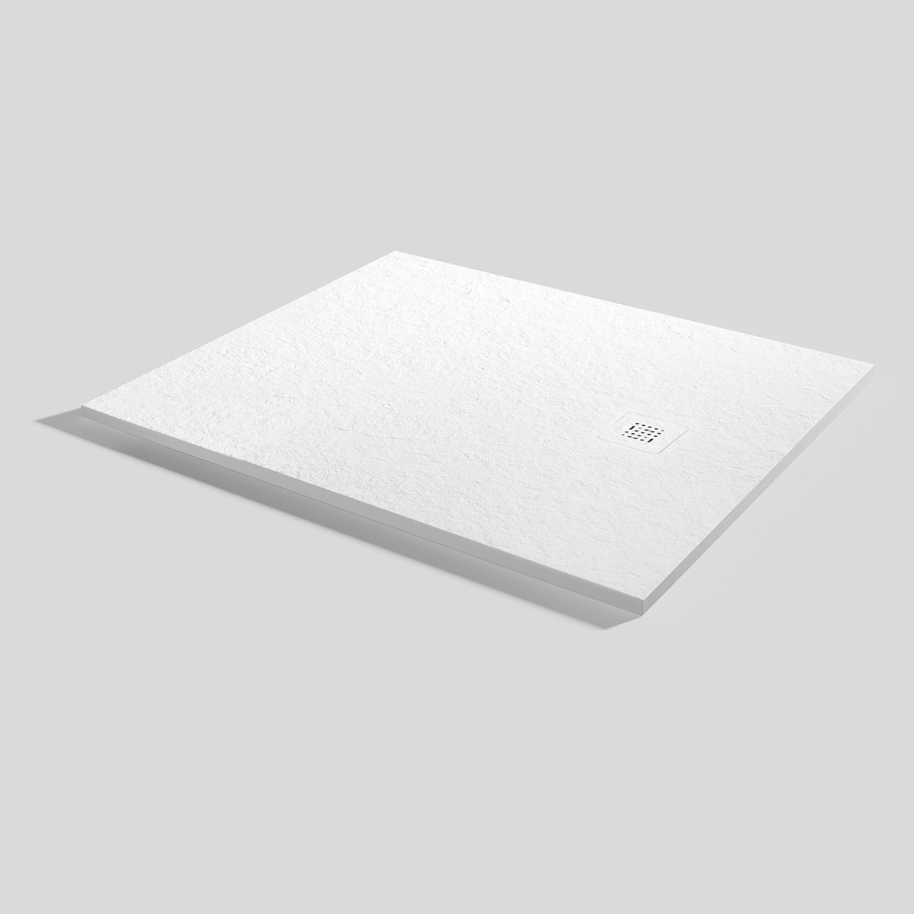 Plato de ducha Base Slate Blanco Rectangular 120x100