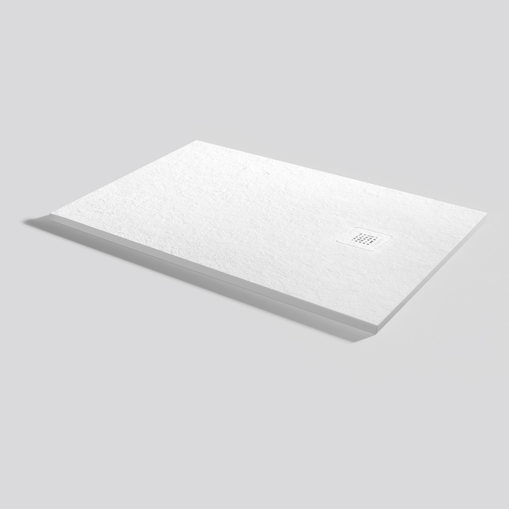 Plato de ducha Base Slate Blanco Rectangular 120x80