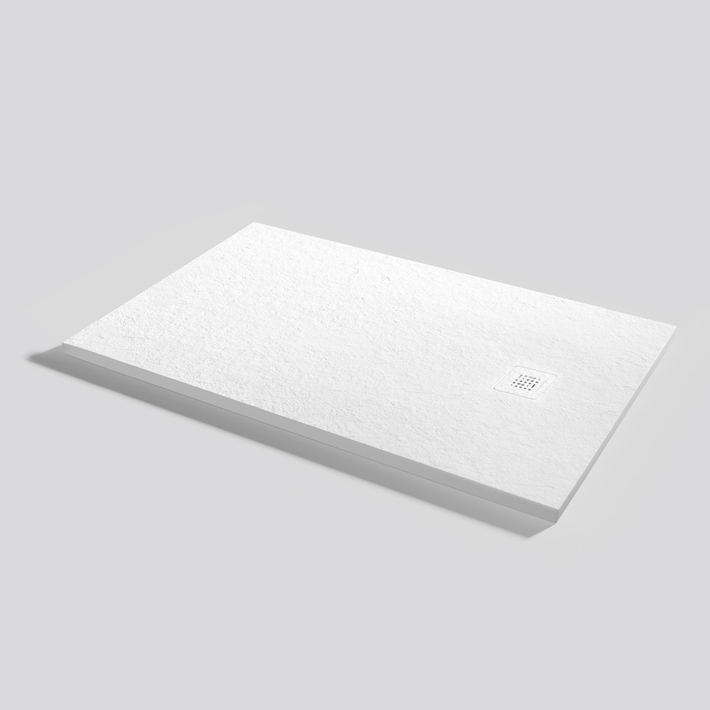 Plato de ducha Base Slate Blanco Rectangular 130x80