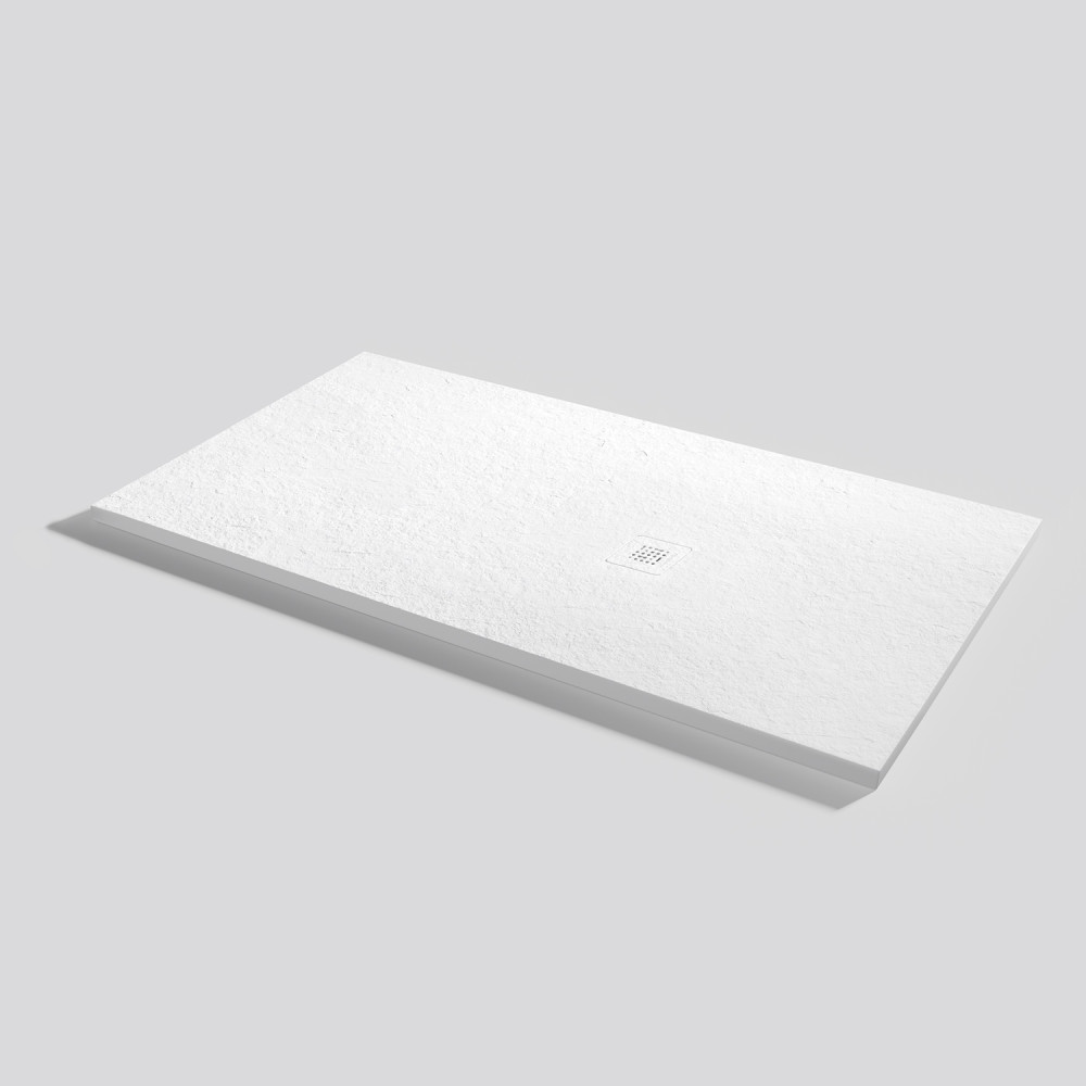 Plato de ducha Base Slate Blanco Rectangular 150x80