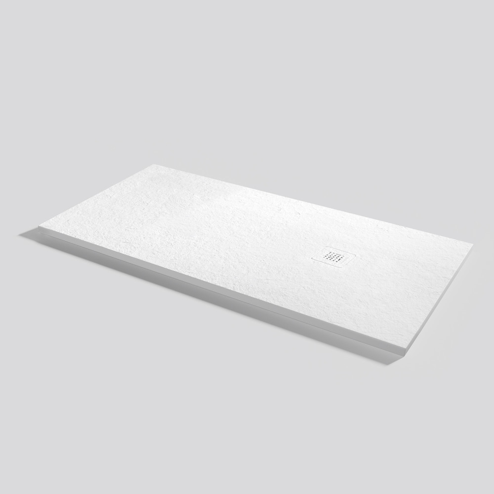 Plato de ducha Base Slate Blanco Rectangular 160x75