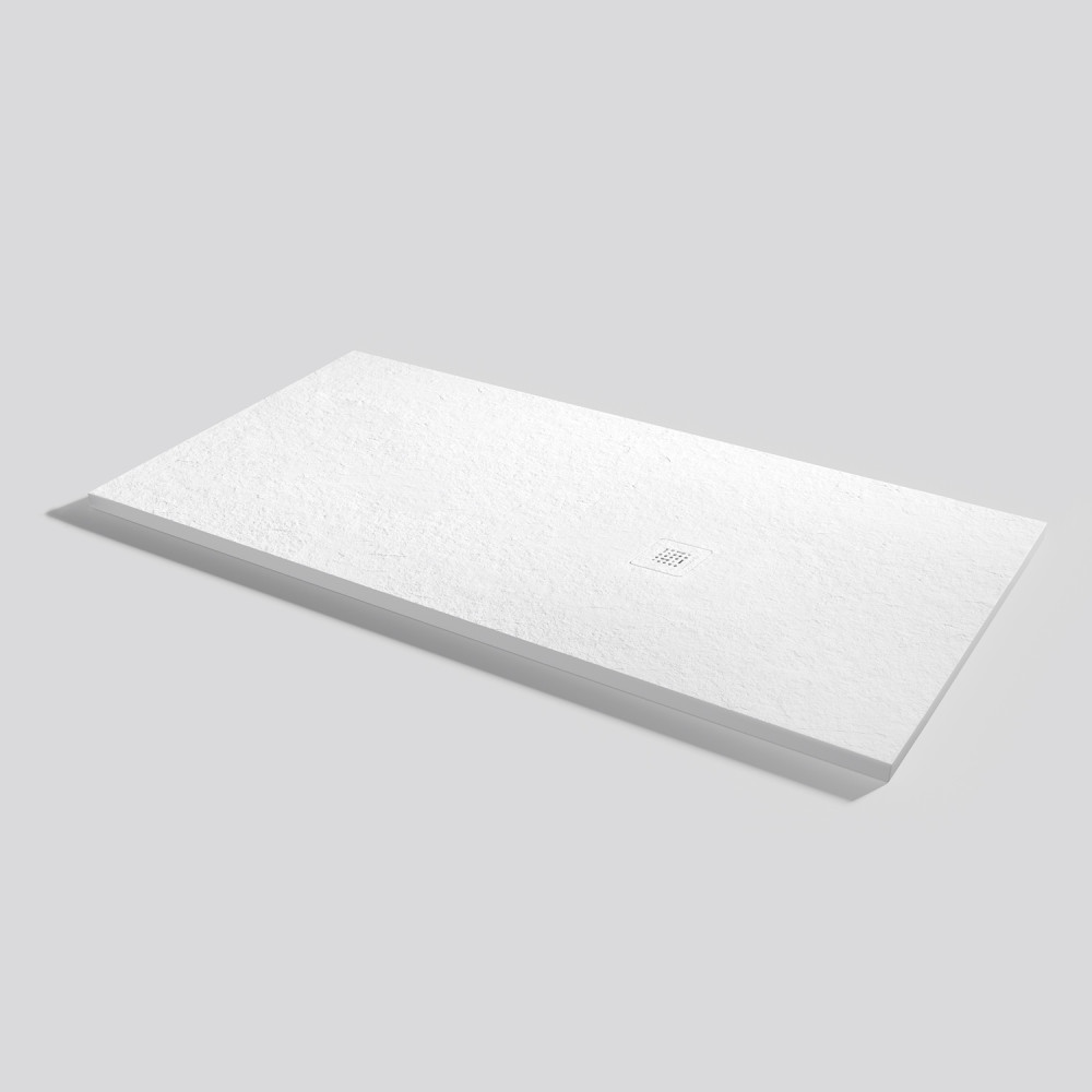 Plato de ducha Base Slate Blanco Rectangular 160x80