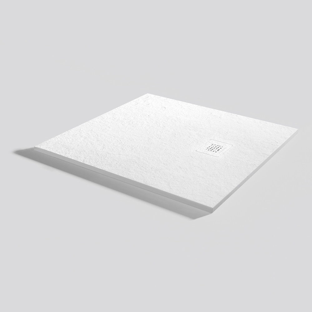 Plato de ducha Base Slate Blanco Rectangular 90x80