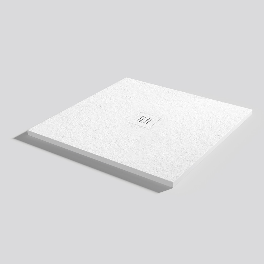 Plato de ducha Base Slate Blanco Cuadrado 90x90