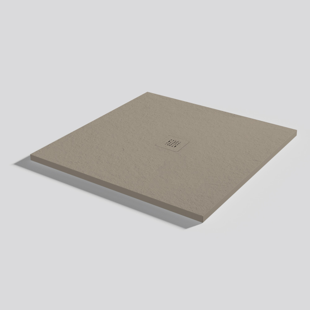 Plato de ducha Base Slate Capuccino Cuadrado 100x100