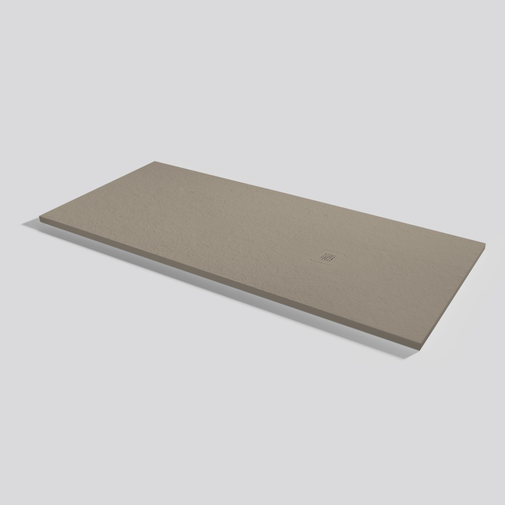 Shower tray Base Slate Capuccino Rectangular 180x80