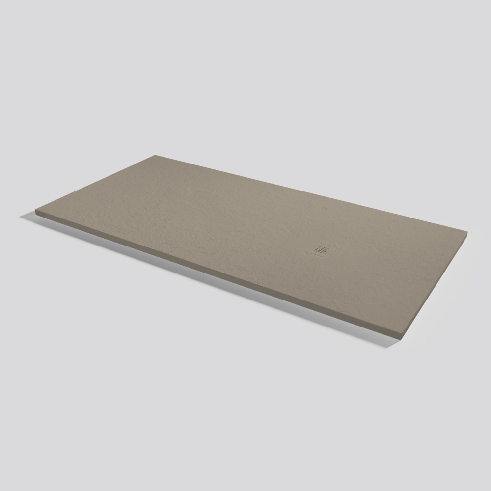 Shower tray Base Slate Capuccino Rectangular 190x90