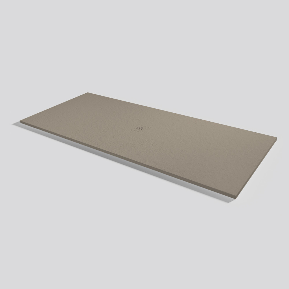 Shower tray Base Slate Capuccino Rectangular 220x100