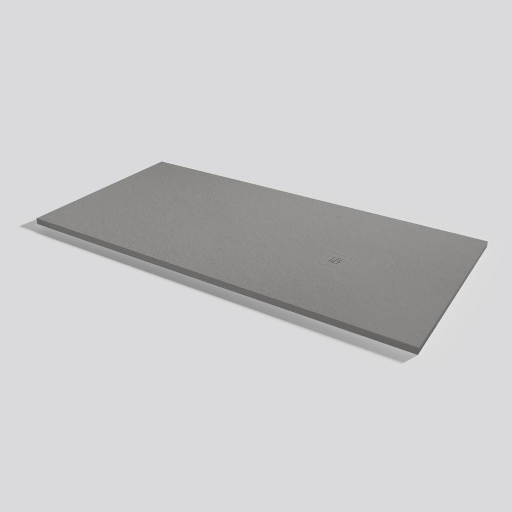 Plato de ducha Base Slate Cemento Rectangular 190x90
