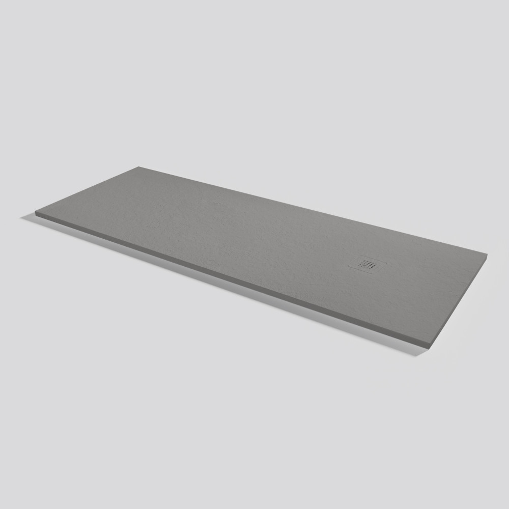 Plato de ducha Base Slate Cemento Rectangular 200x75
