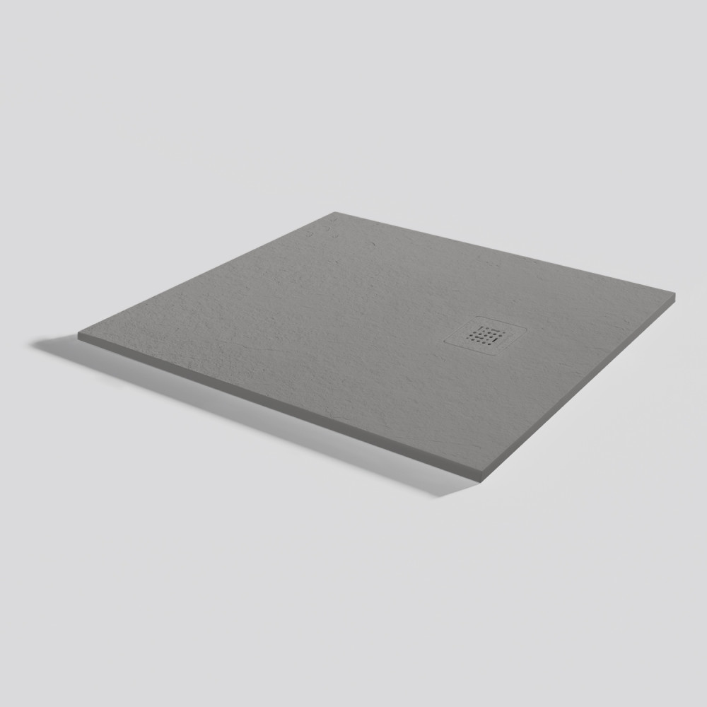 Piatto doccia Base Slate Cemento Rettangolare 90x80