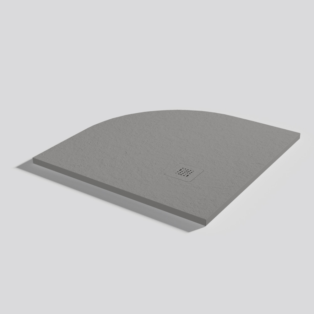 Plato de ducha Base Slate Cemento Angular 90x90