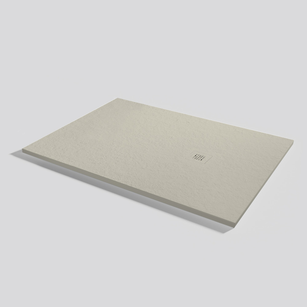 Plato de ducha Base Slate Crema Rectangular 150x100