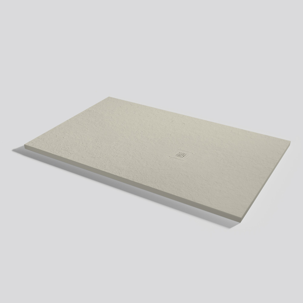 Plato de ducha Base Slate Crema Rectangular 150x90