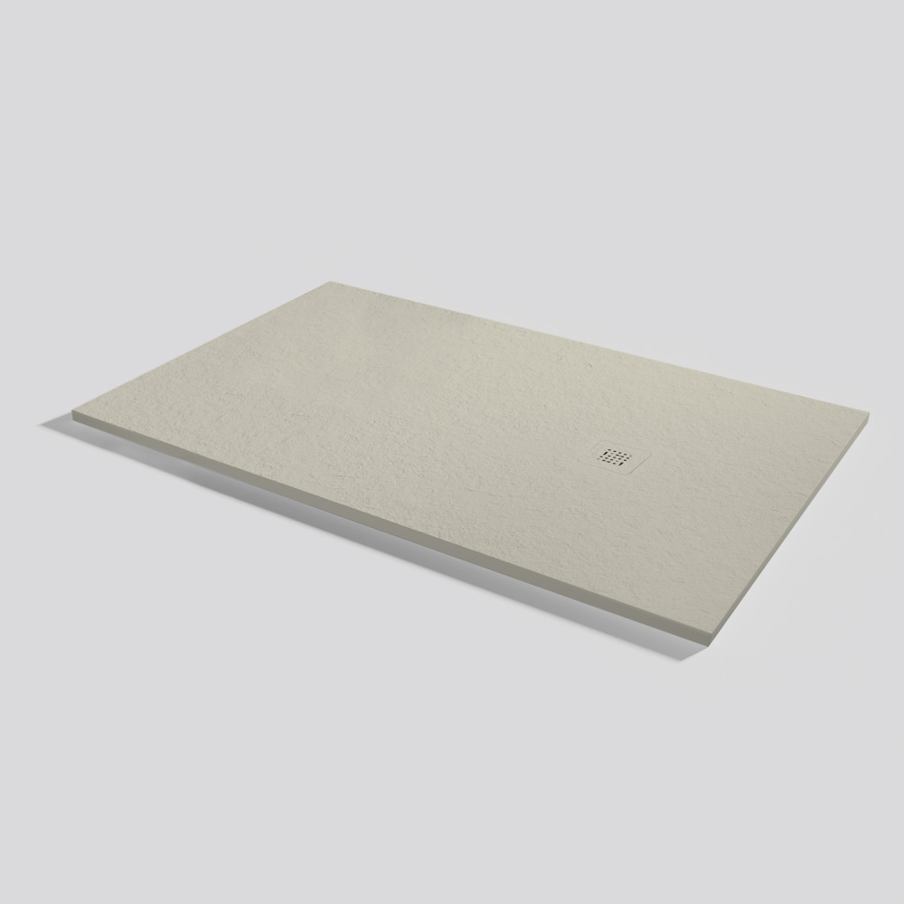 Plato de ducha Base Slate Crema Rectangular 170x100
