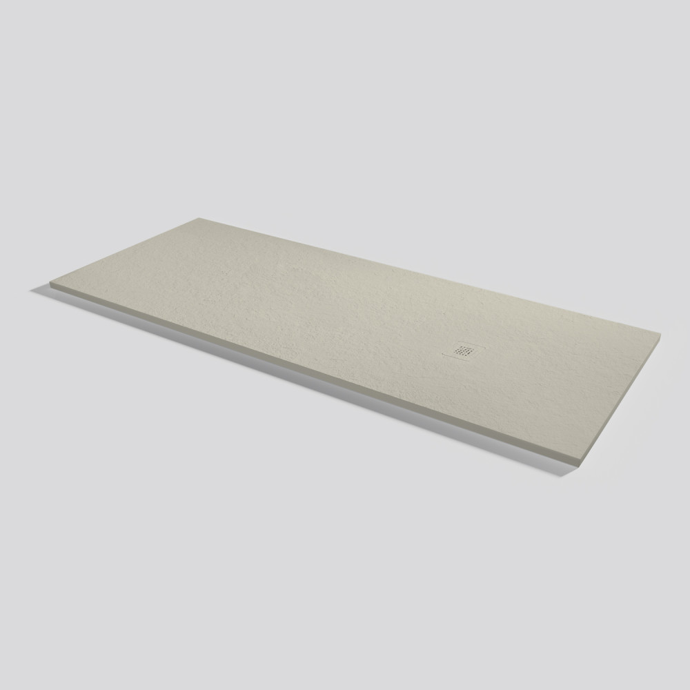 Plato de ducha Base Slate Crema Rectangular 200x80