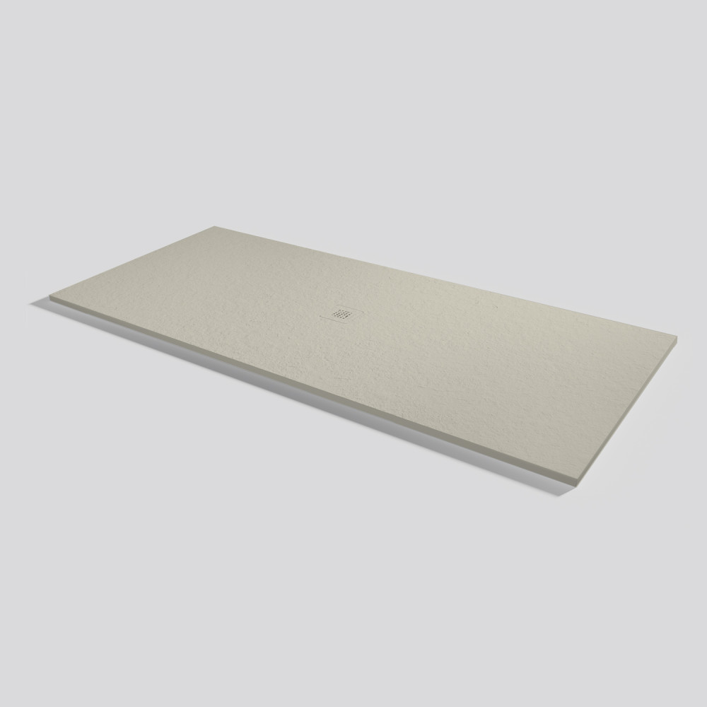 Plato de ducha Base Slate Crema Rectangular 220x100