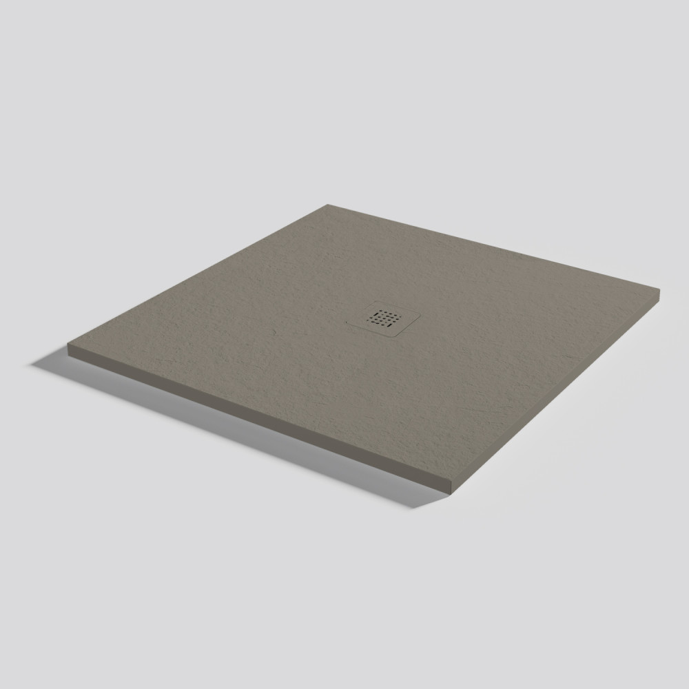 Piatto doccia Base Slate Fango Quadrato 100x100