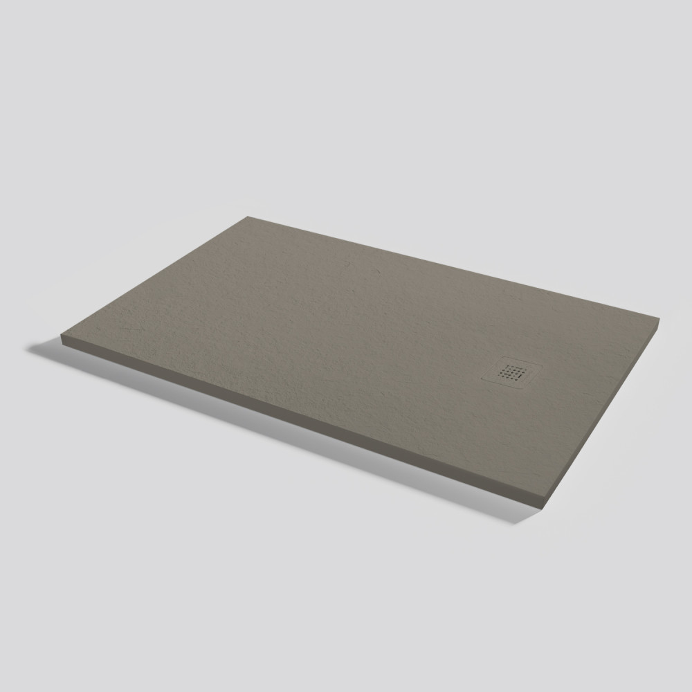 Plato de ducha Base Slate Fango Rectangular 130x80