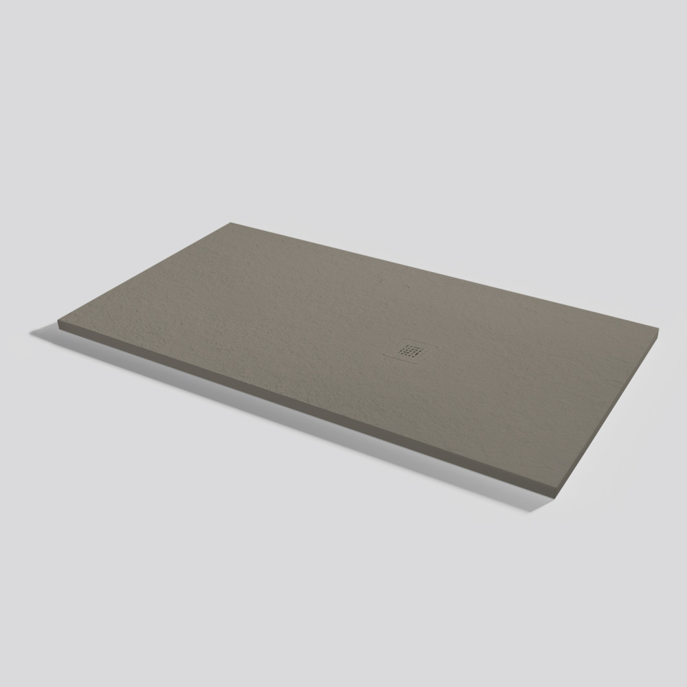 Plato de ducha Base Slate Fango Rectangular 150x80