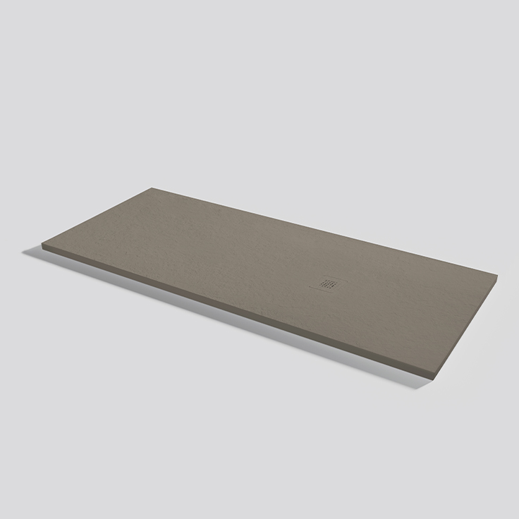 Plato de ducha Base Slate Fango Rectangular 170x70