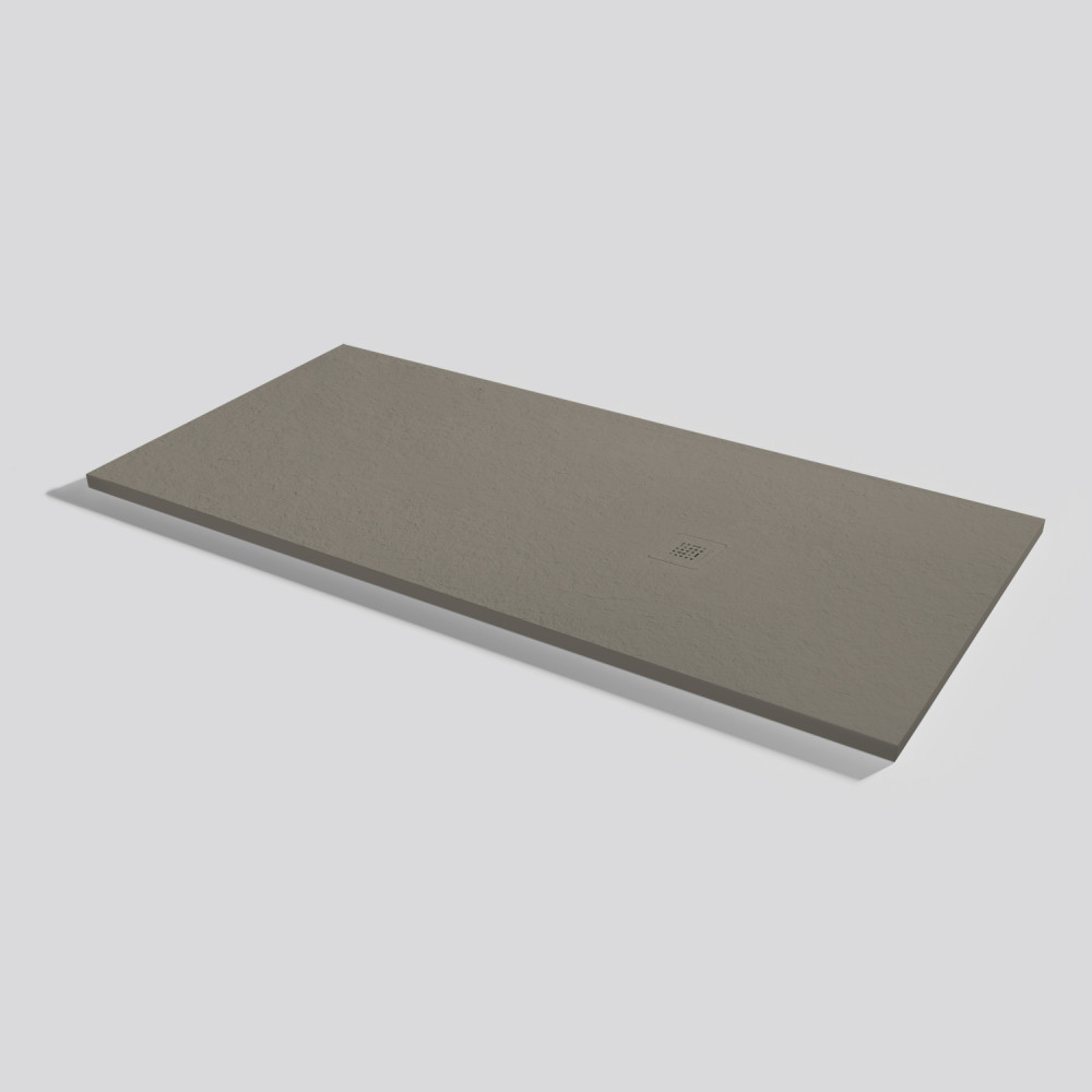Plato de ducha Base Slate Fango Rectangular 170x80