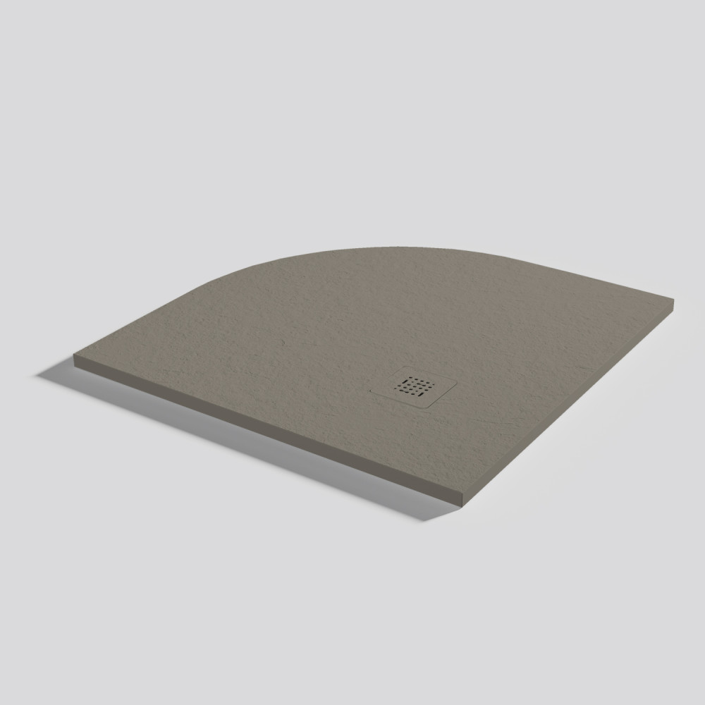 Piatto doccia Base Slate Fango Angolare 90x90