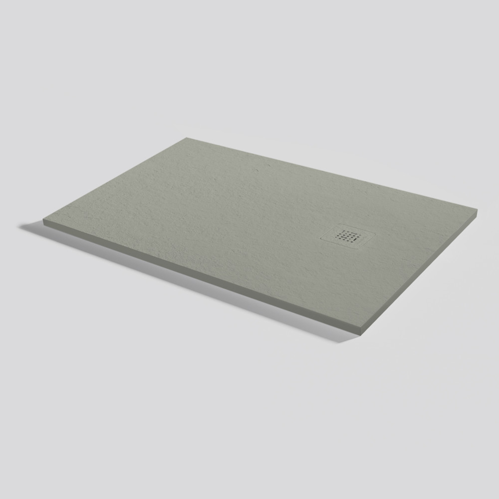 Shower tray Base Slate Grey Rectangular 110x80