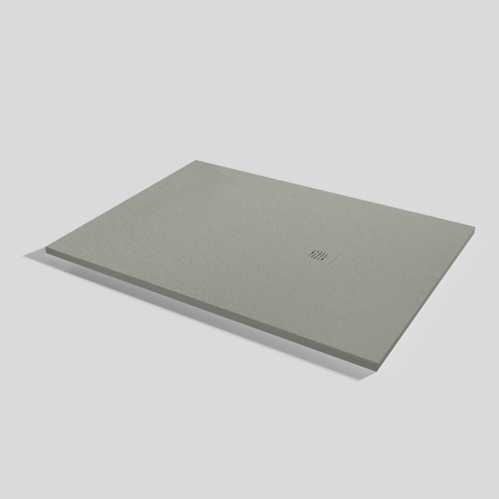 Shower tray Base Slate Grey Rectangular 140x100
