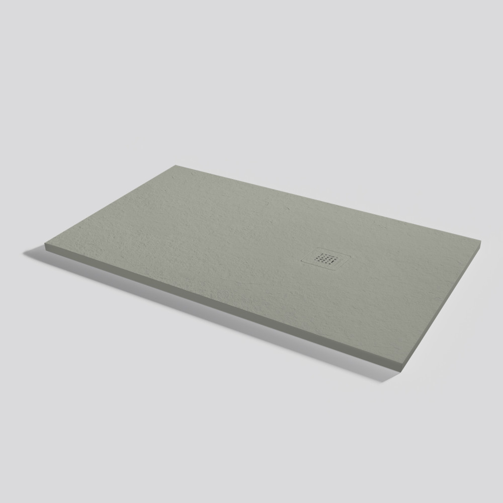 Shower tray Base Slate Grey Rectangular 140x80