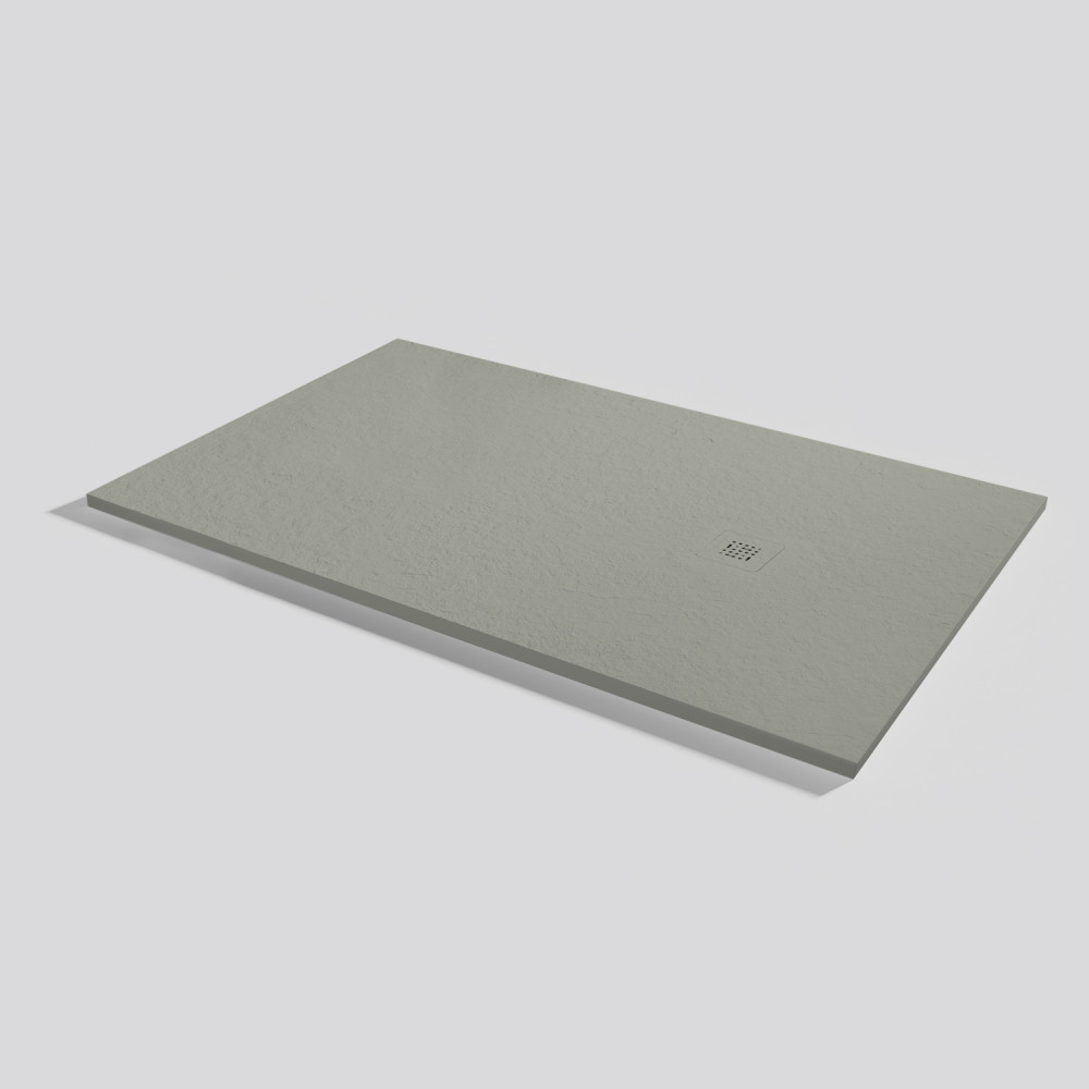Shower tray Base Slate Grey Rectangular 170x100