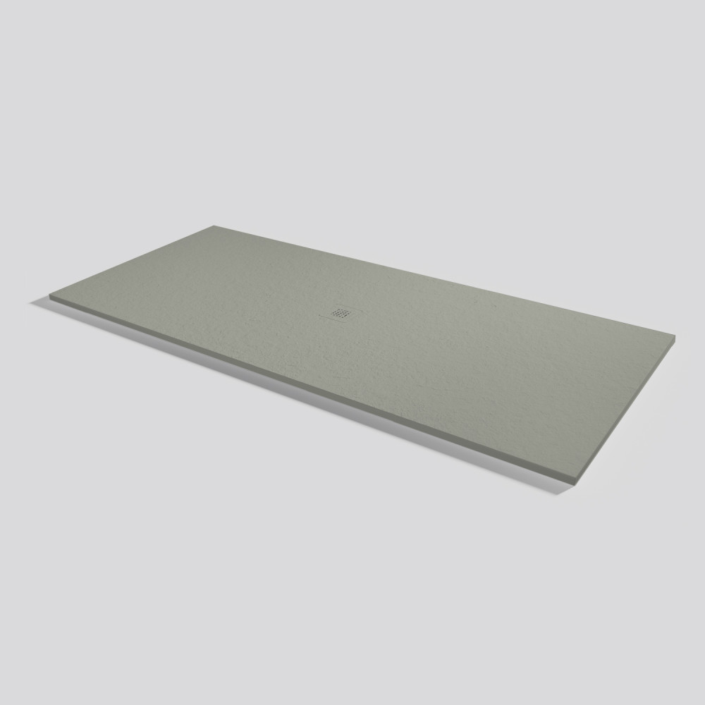 Shower tray Base Slate Grey Rectangular 220x100