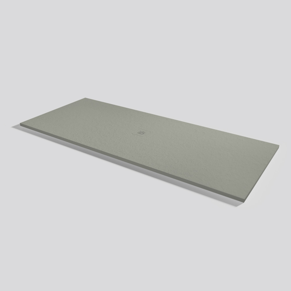 Shower tray Base Slate Grey Rectangular 220x90
