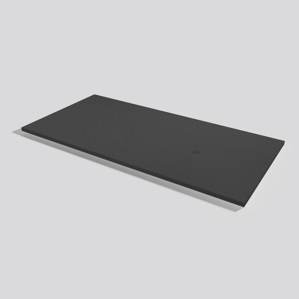 Shower tray Base Slate Ink Rectangular 190x90