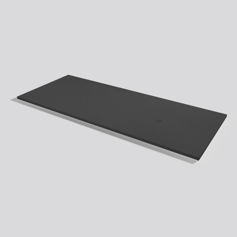 Shower tray Base Slate Ink Rectangular 200x80