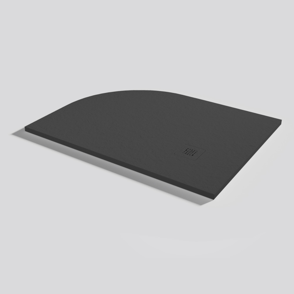 Shower tray Base Slate Ink Angular 120x90